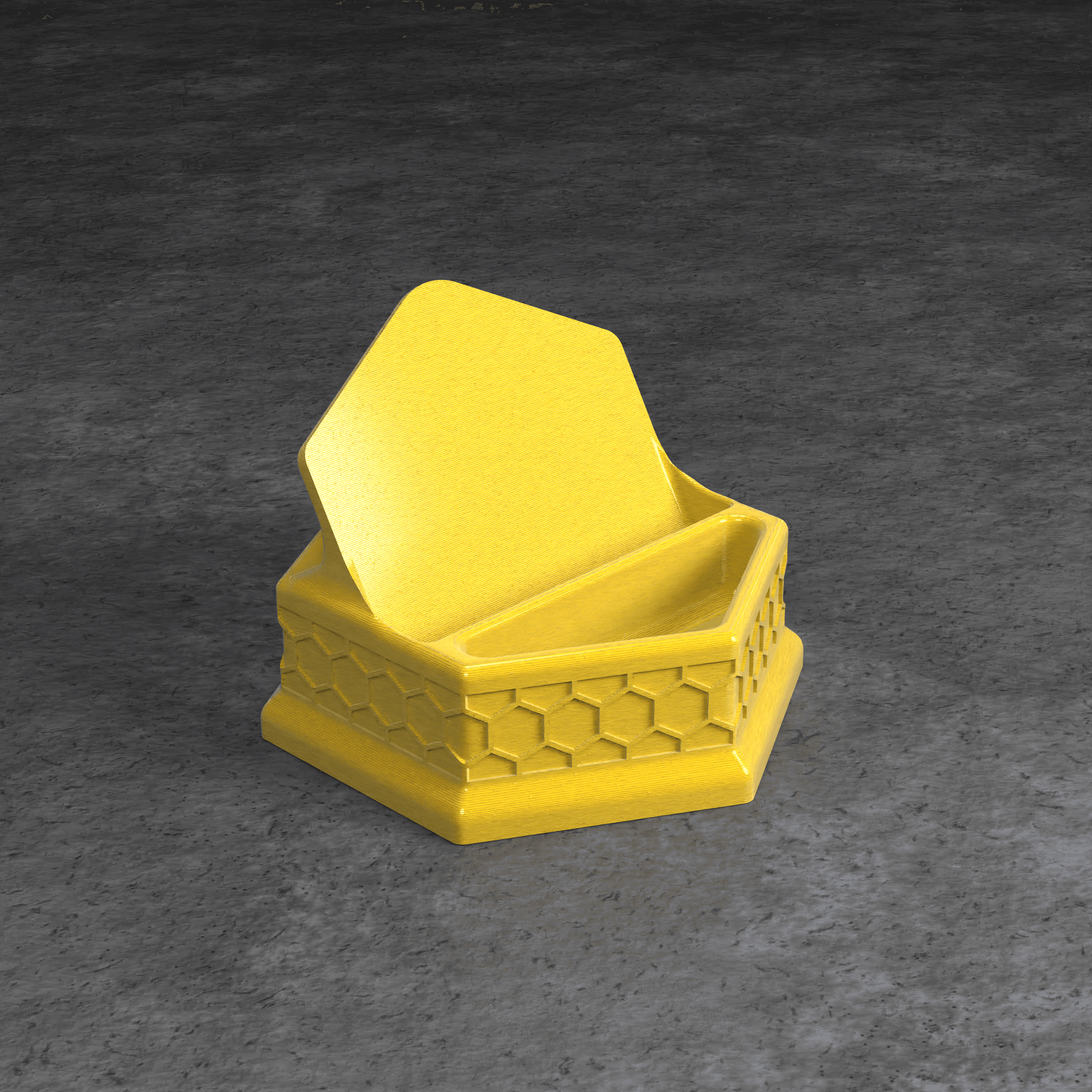 HEXAGONAL PHONE STAND 3d model