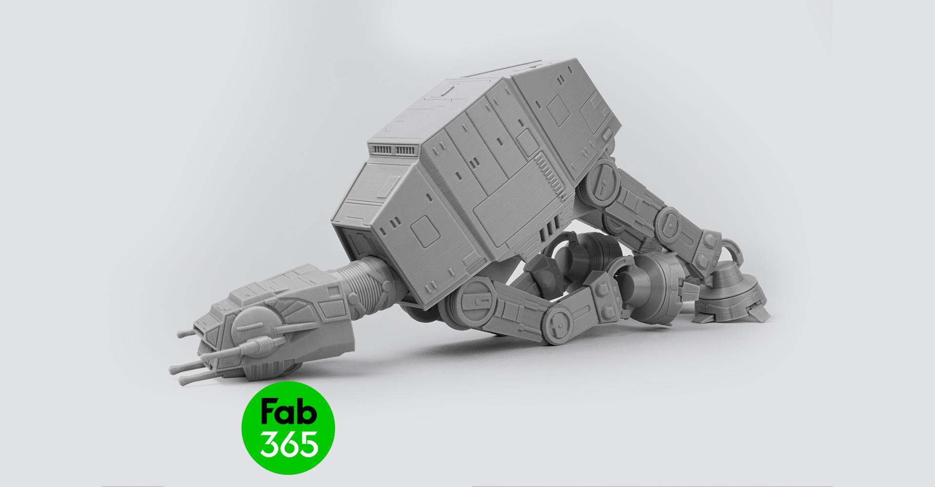 Star Wars ATAT - Print in place, Articulated 3d model