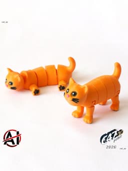 Flexi Transforming Cat 3d model
