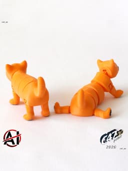 Flexi Transforming Cat 3d model