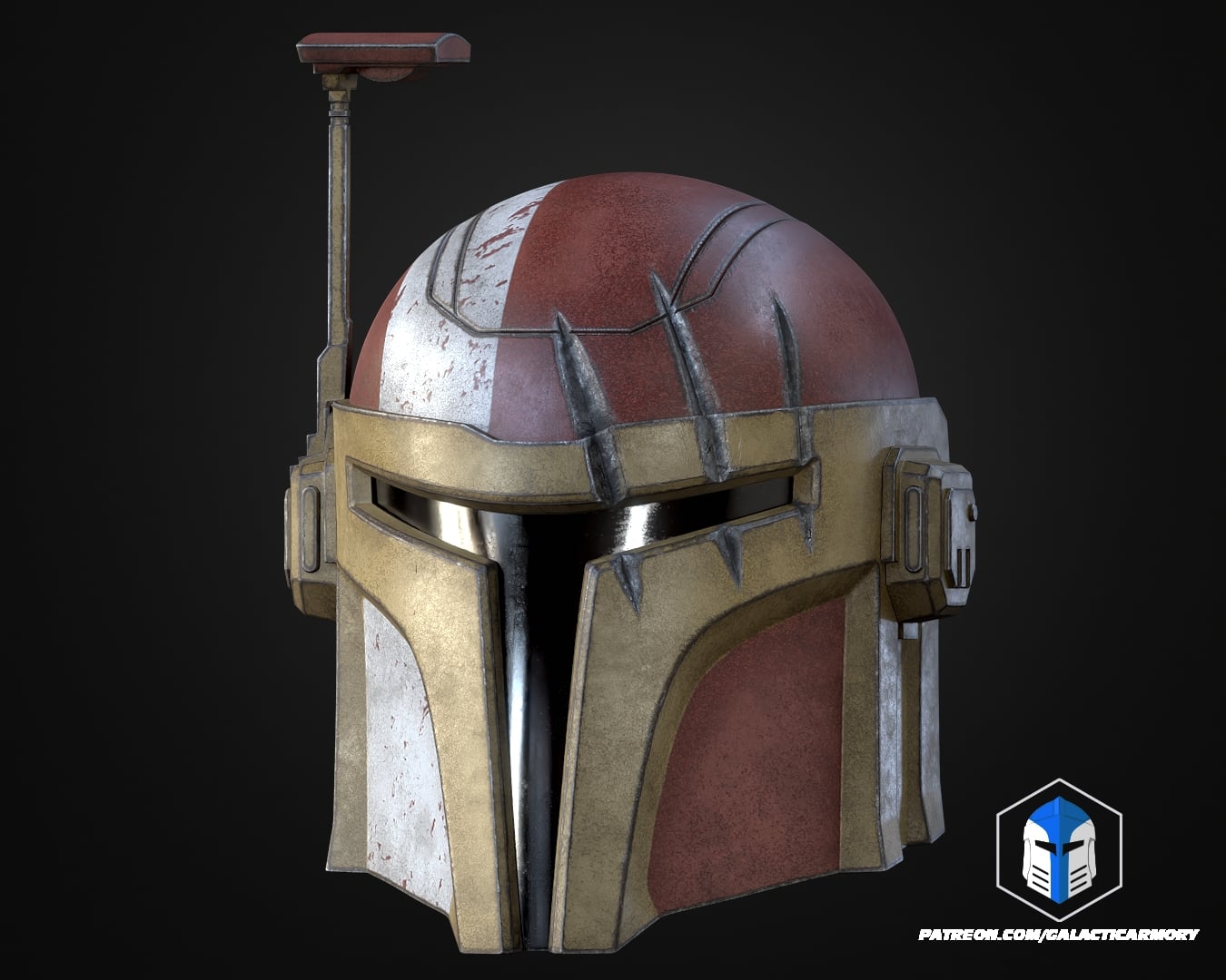 Mando Spirit Helmet - 3D Print Files 3d model