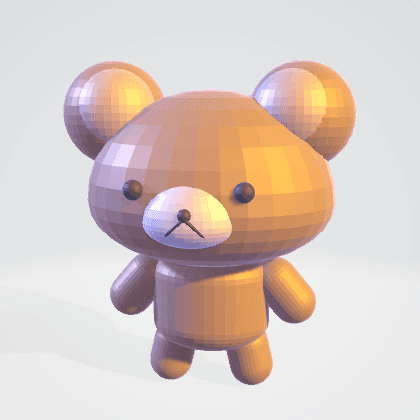 Rilakkuma - Brown 3d model
