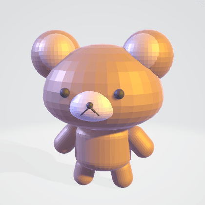 Rilakkuma - Brown 3d model