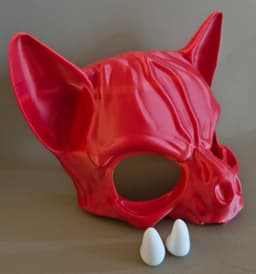 Cat Skull Mask (Personal Use) 3d model