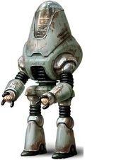 Fallout type robot (posable) 3d model
