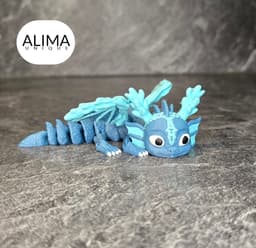 ARTICULATED UNDERWATER CORAL DRAGON 3d model