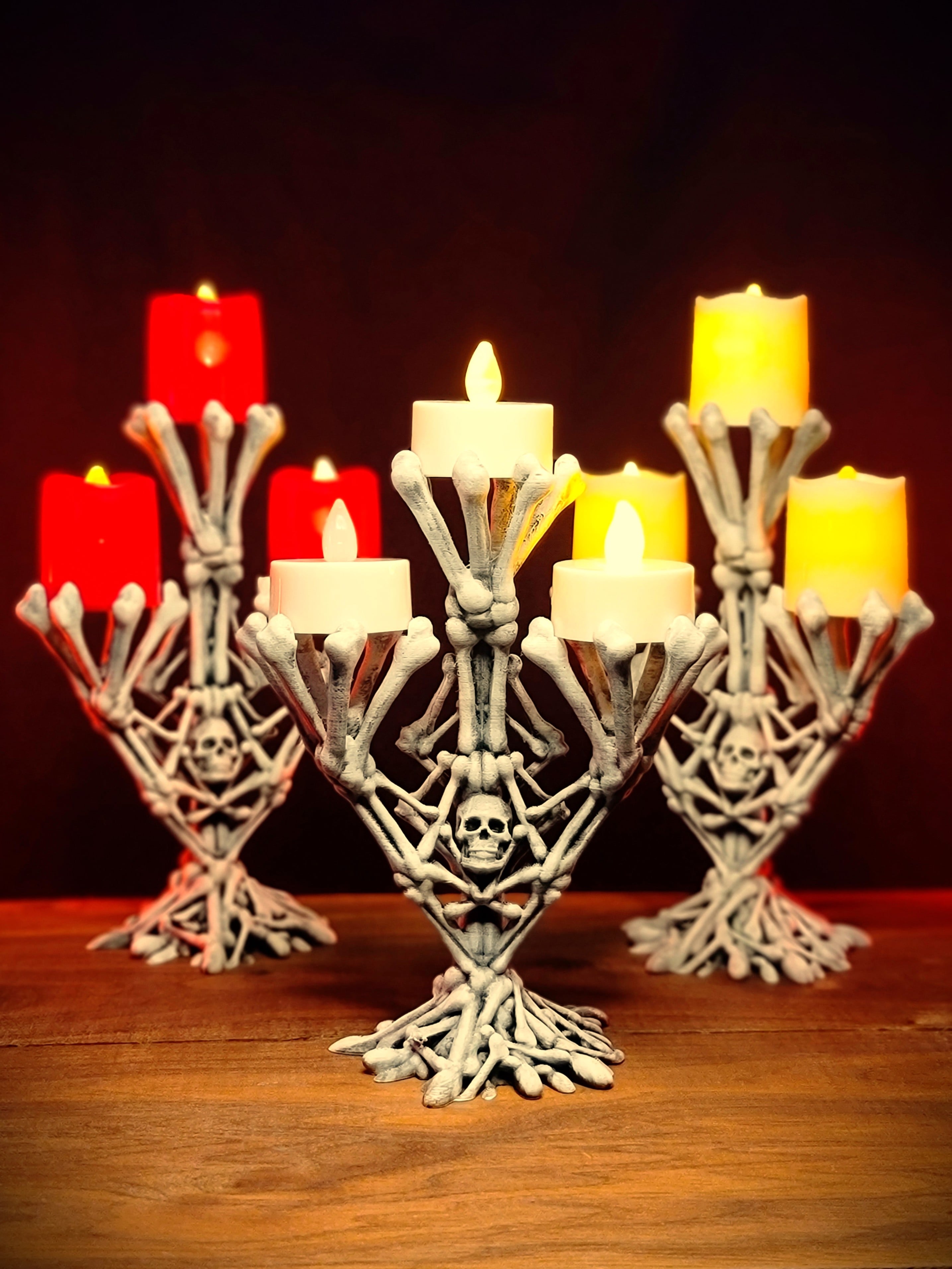 Bone tea light candle holder Decor 3d model