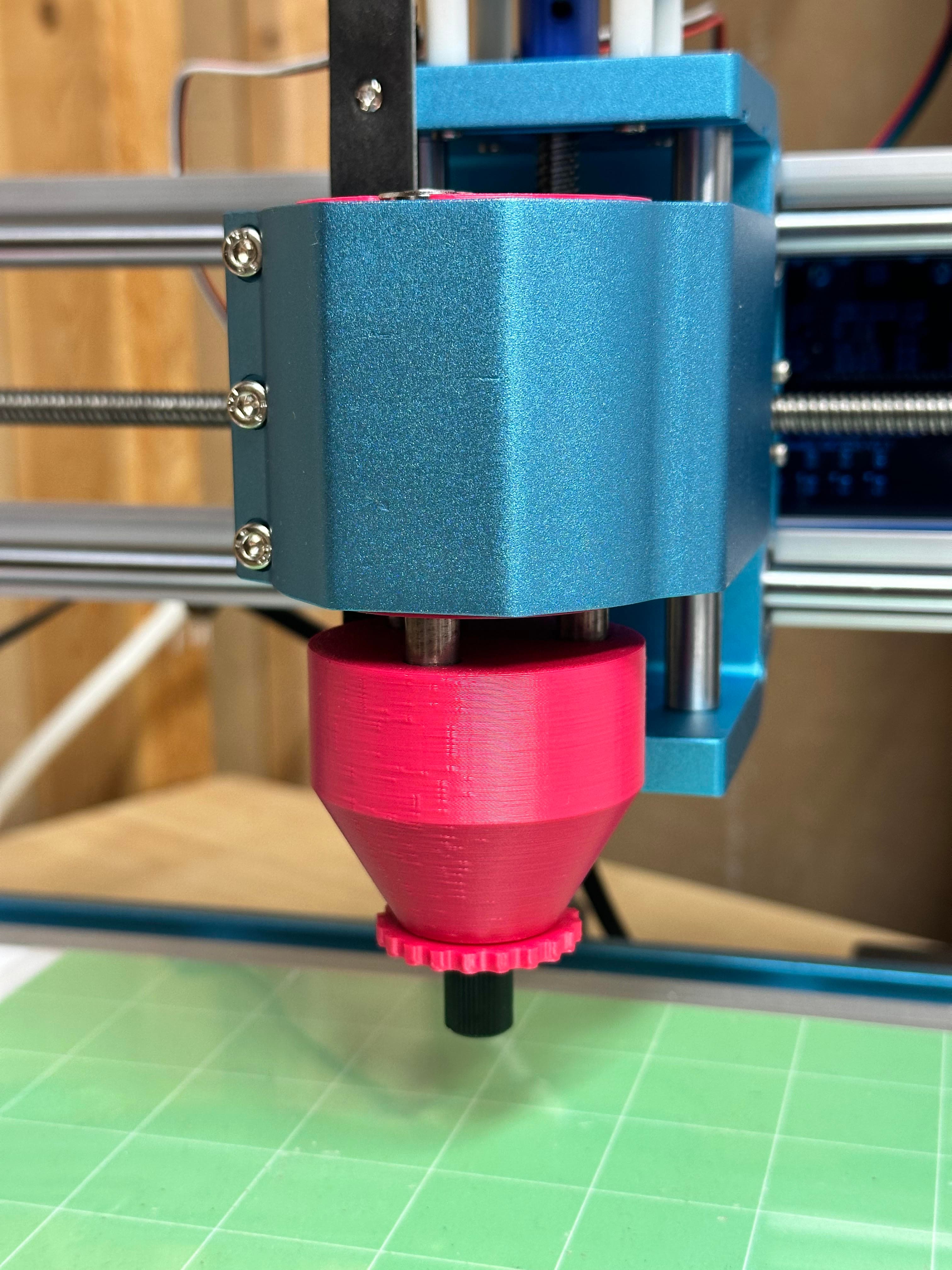 Drag Knife holder for Sainsmart router 3d model