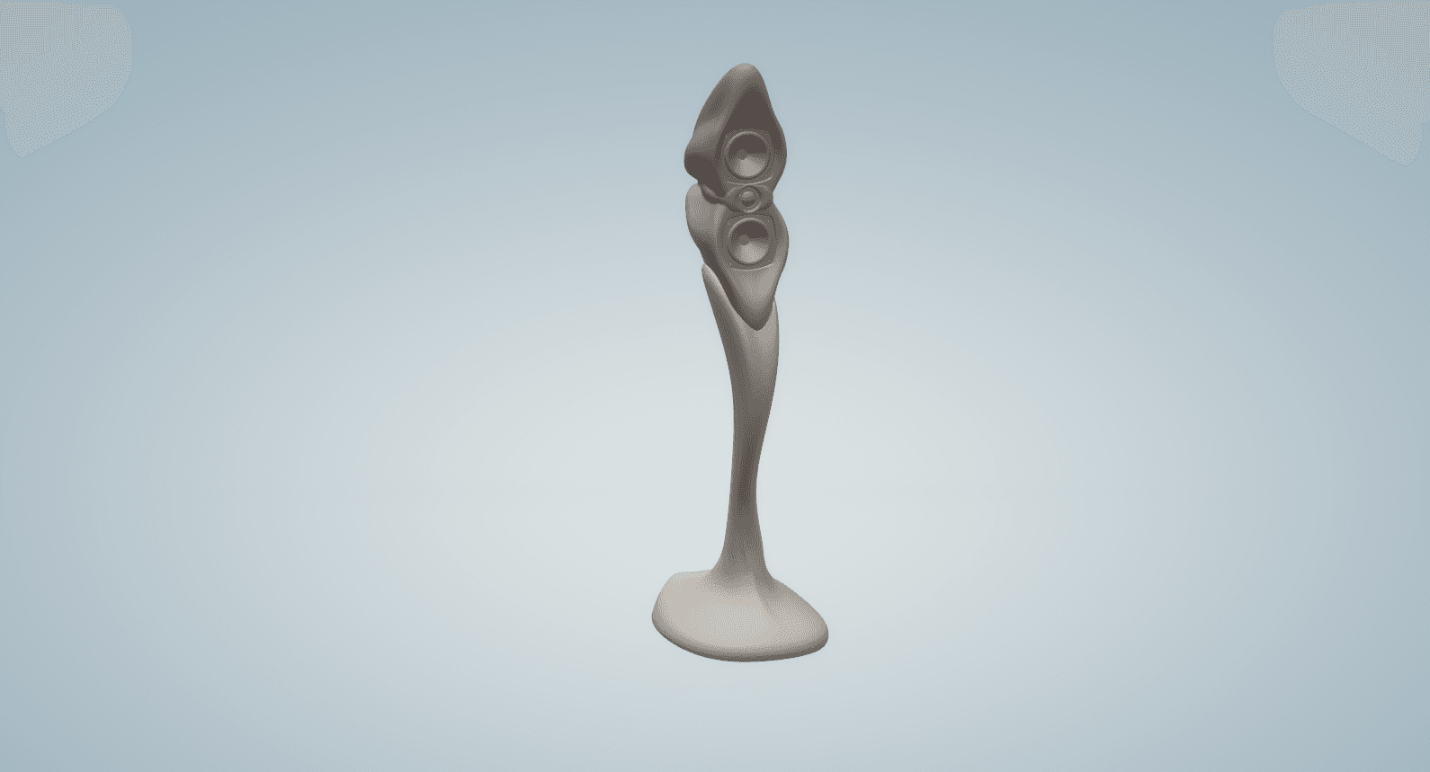 4 printable mini solids of iconic Aural Sculptures by 3BE Audio 3d model