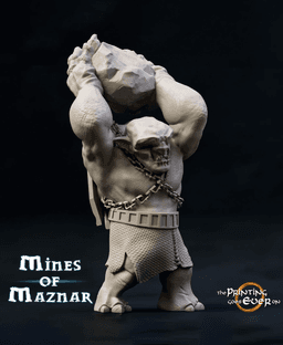 Cave Troll - Throwing Rock 3d model