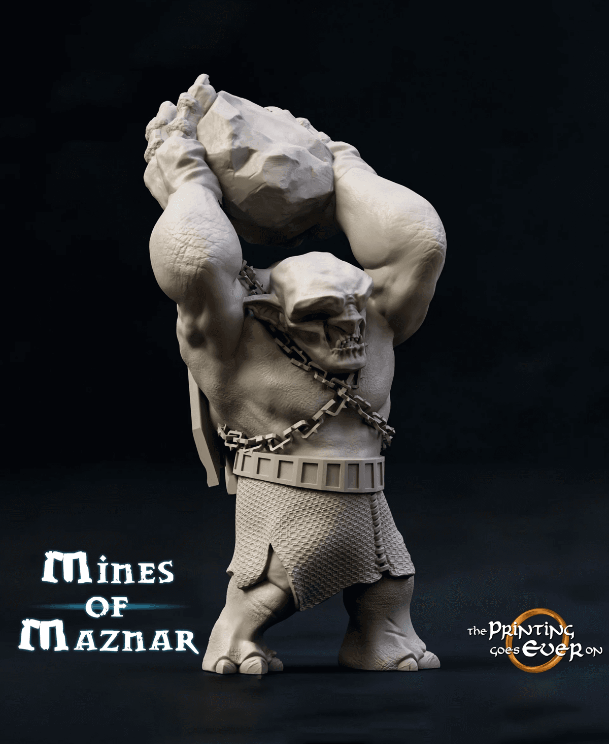 Cave Troll - Throwing Rock 3d model