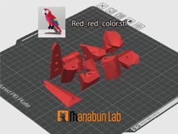 Low Poly Macaw Parrot Magnet Puzzle (No supports, no AMS) 3d model