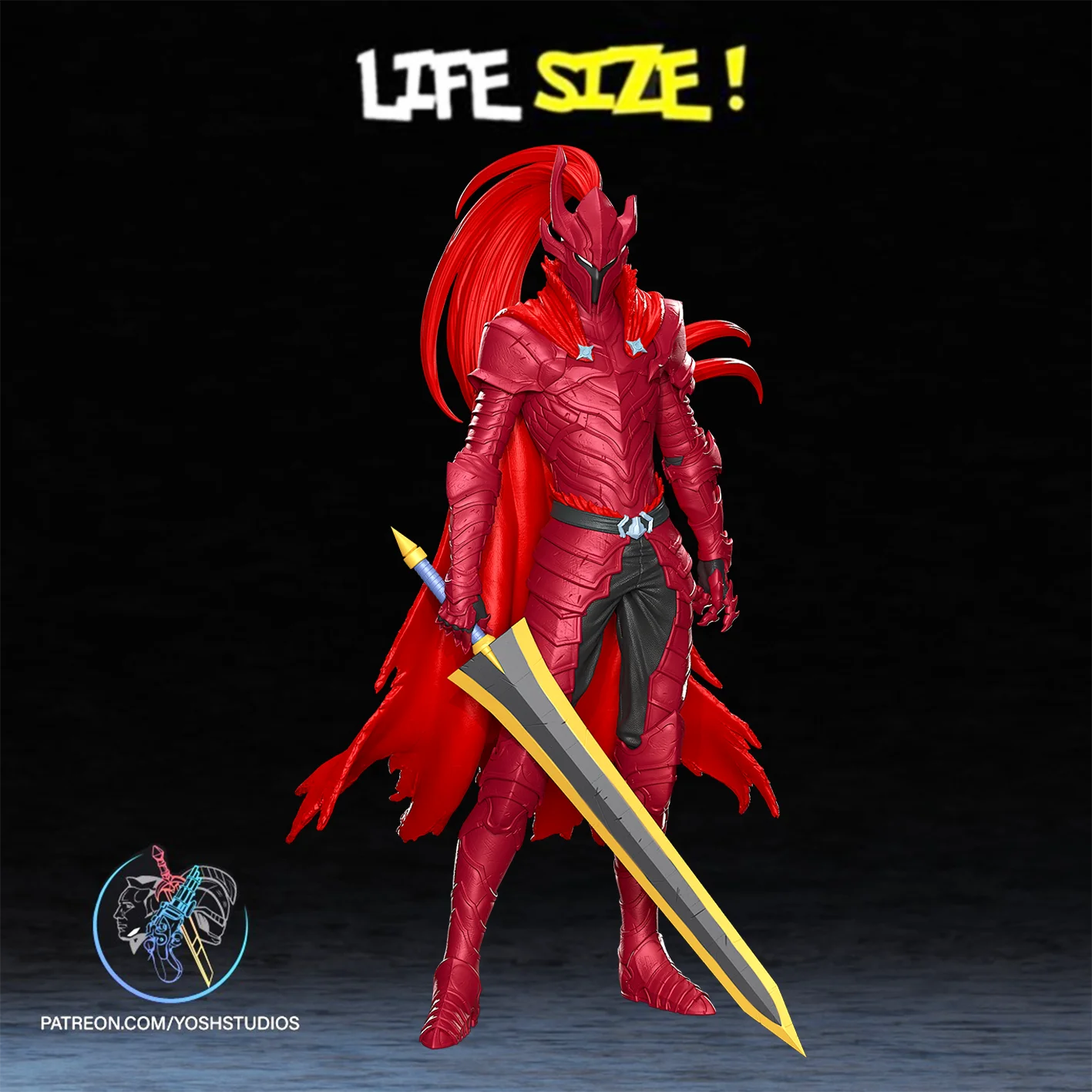 Life Size Undead Knight 3D Printer STL file 3d model