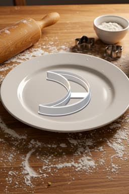 Moon Cookie Cutter, Biscuit Cutter 3d model