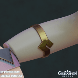 Varesa Cosplay Horns Genshin Impact 3d model