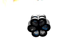 Premium Flower Earring with Sapphires & Diamonds 3d model