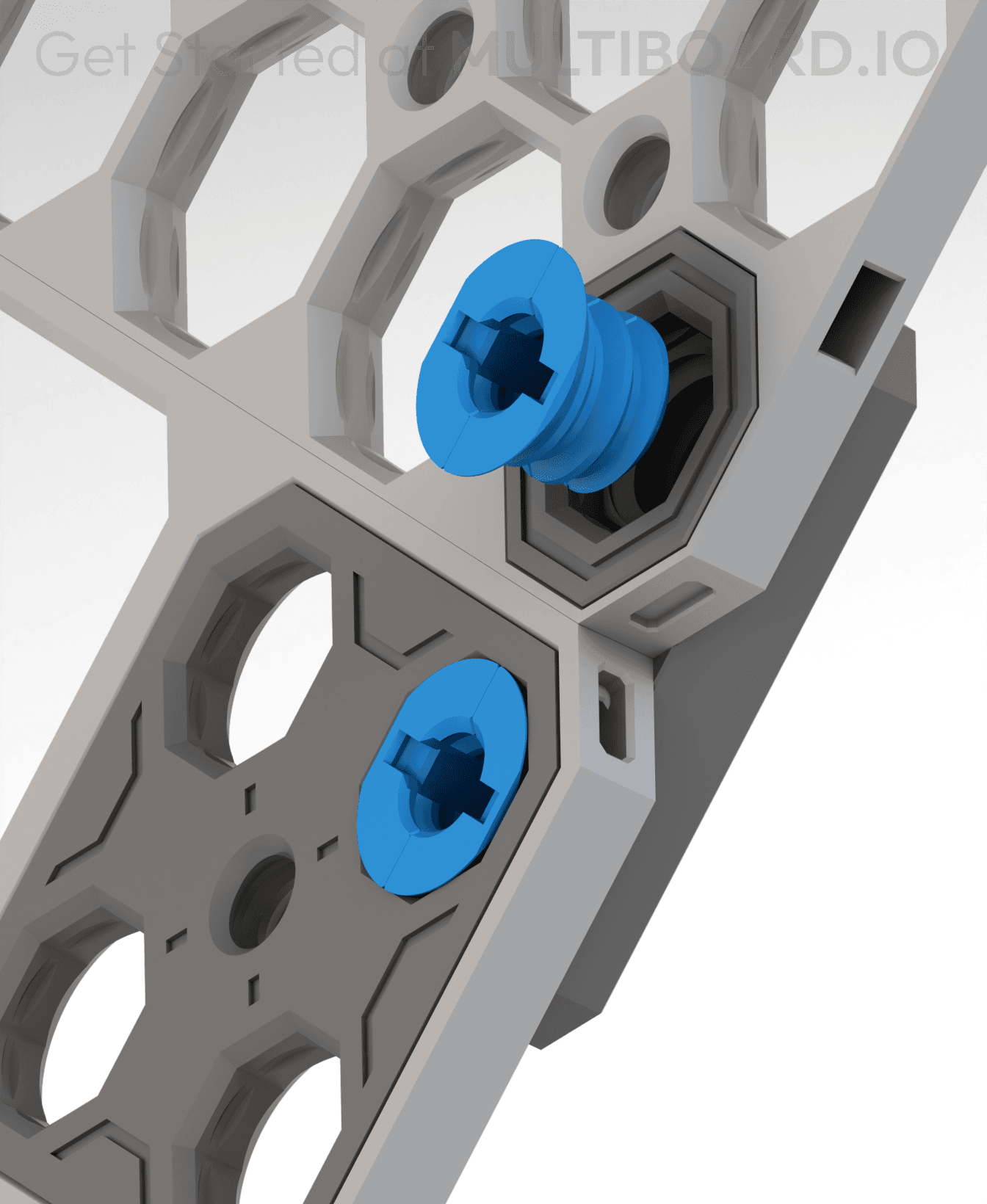 Small Thread Hole - Locking Bolt (Folded) 3d model
