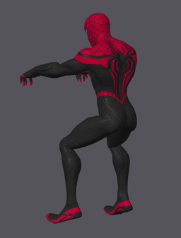 Spider-Man Monitor Hugger – Dynamic Desk Companion 3d model