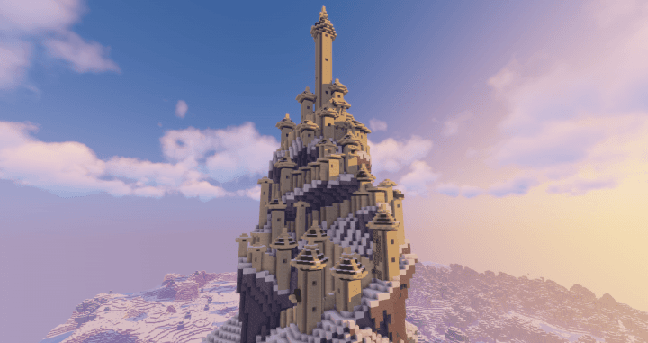 Minecraft Northern Air Temple 3d model