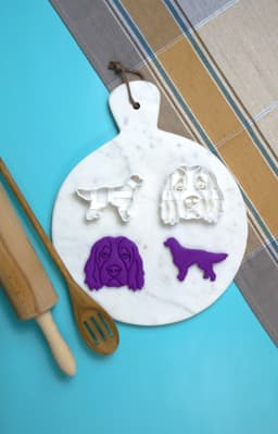 Irish Red and White Setter Dog Cookie Cutter 3d model