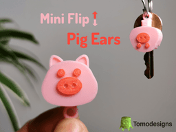 Mini Flip Pig Ears Keychain
