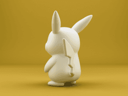 Pikachu Figure – Pikachu STL & OBJ 3D Printing Model 3d model