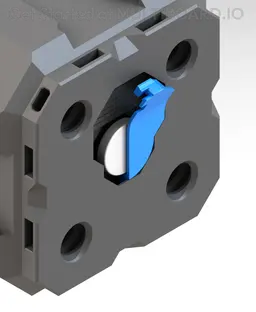 Fix Point Hole Magnet Holder 3d model