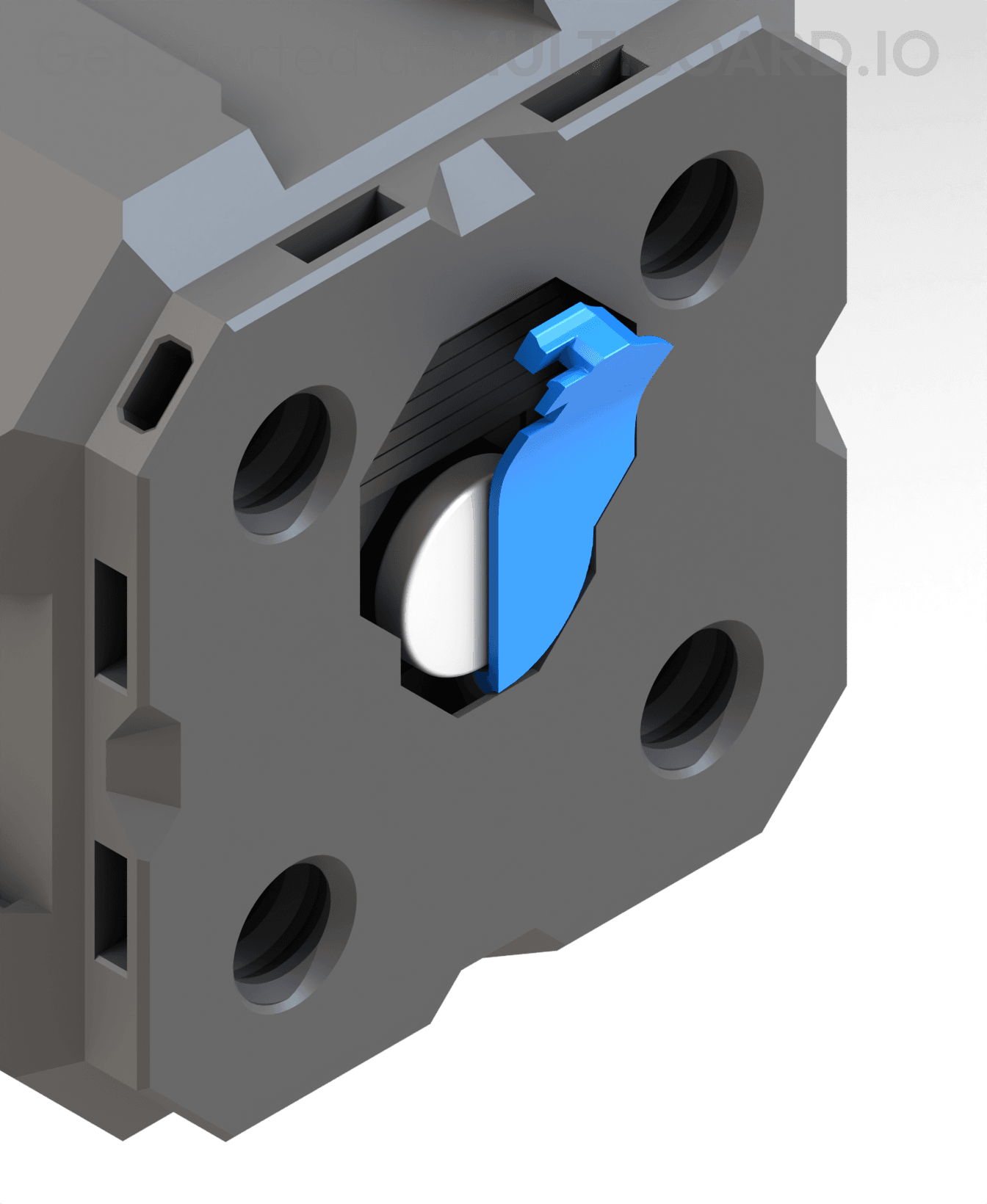Fix Point Hole Magnet Holder 3d model