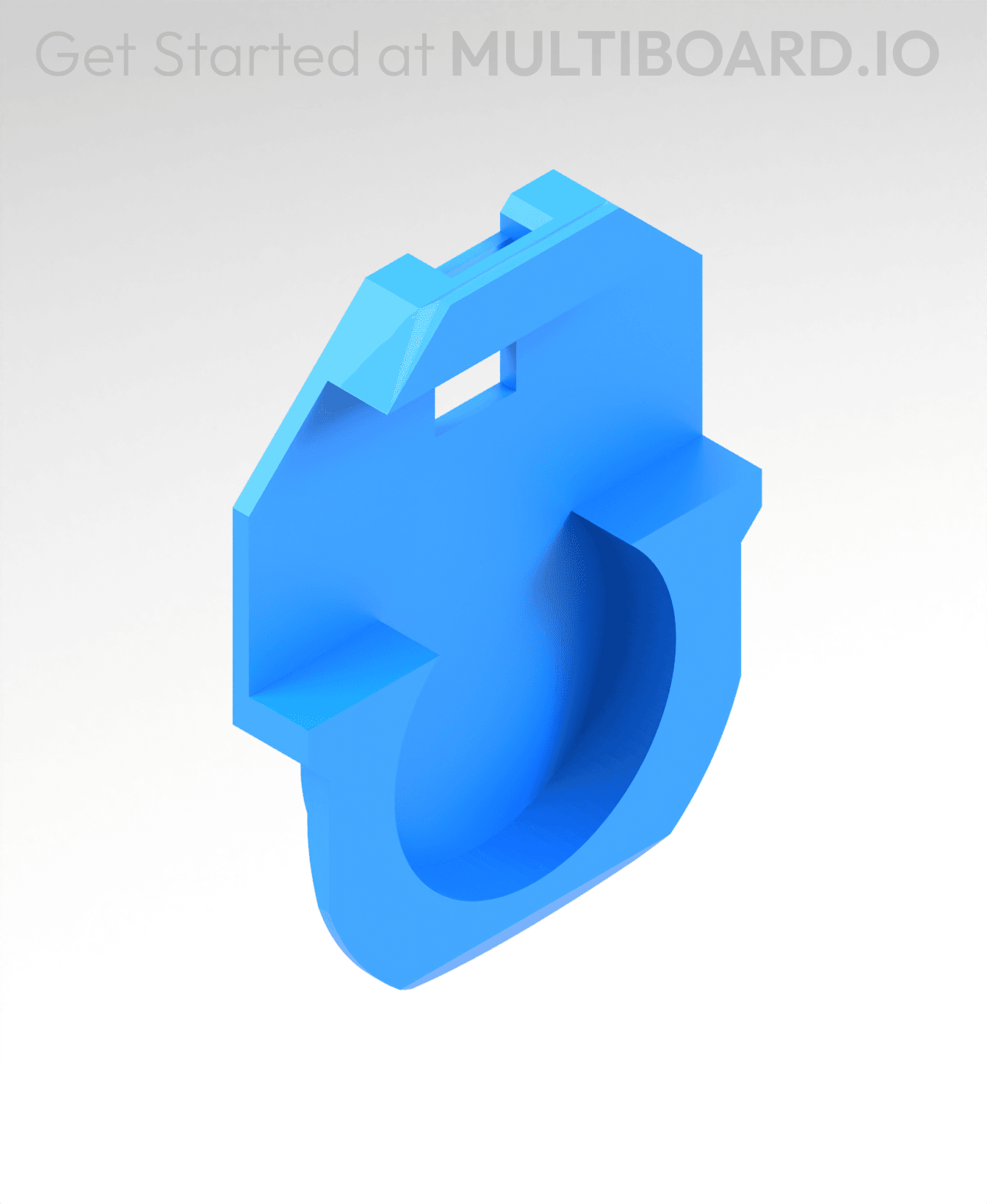 Fix Point Hole Magnet Holder 3d model