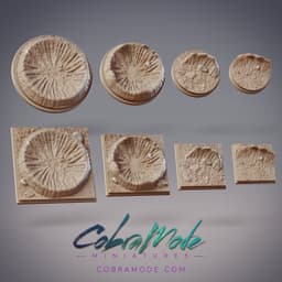 Impact Base Pack (8pcs) - Round and Square Versions 3d model
