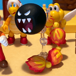 Fire Chomp from Super Mario - Custom WON 2.5 scale figure 3d model
