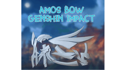 Genshin Impact Amos bow Ganyu for cosplay 3d model