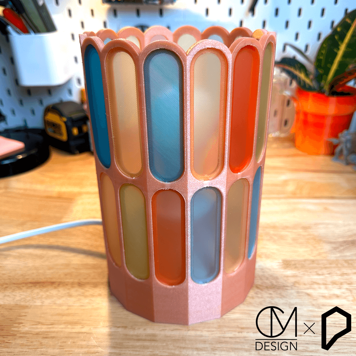 Stained PLA Lamp 3d model