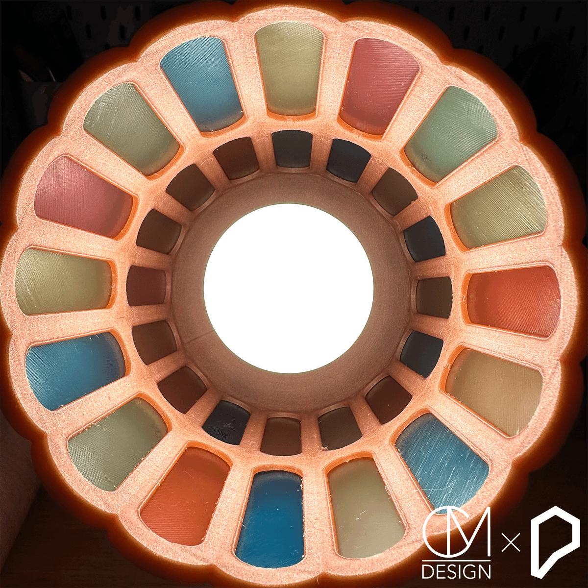Stained PLA Lamp 3d model