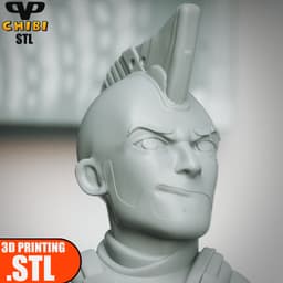Kraglin Chibi STL for 3D Printing ChibiSTL 3DXM 3d model