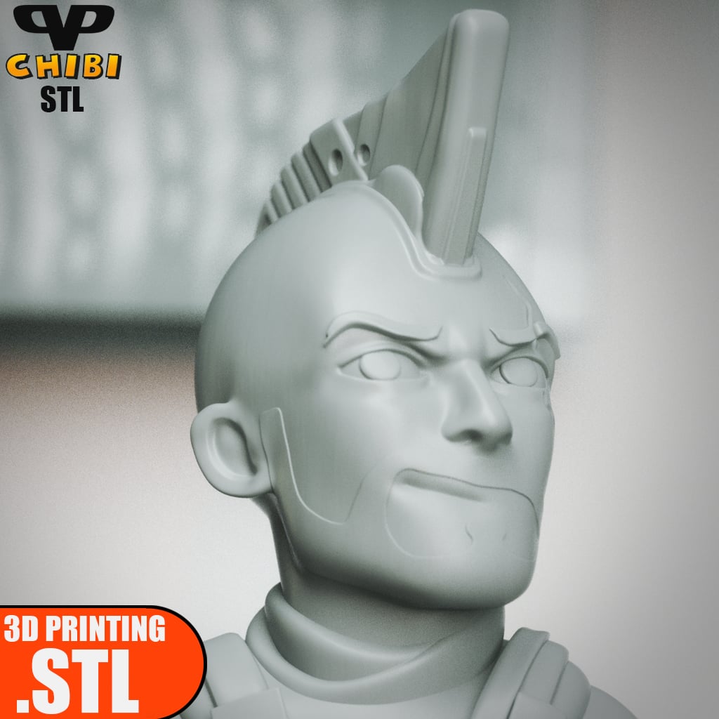 Kraglin Chibi STL for 3D Printing ChibiSTL 3DXM 3d model
