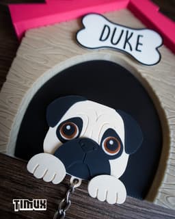 PUG KEYCHAIN SET 3d model