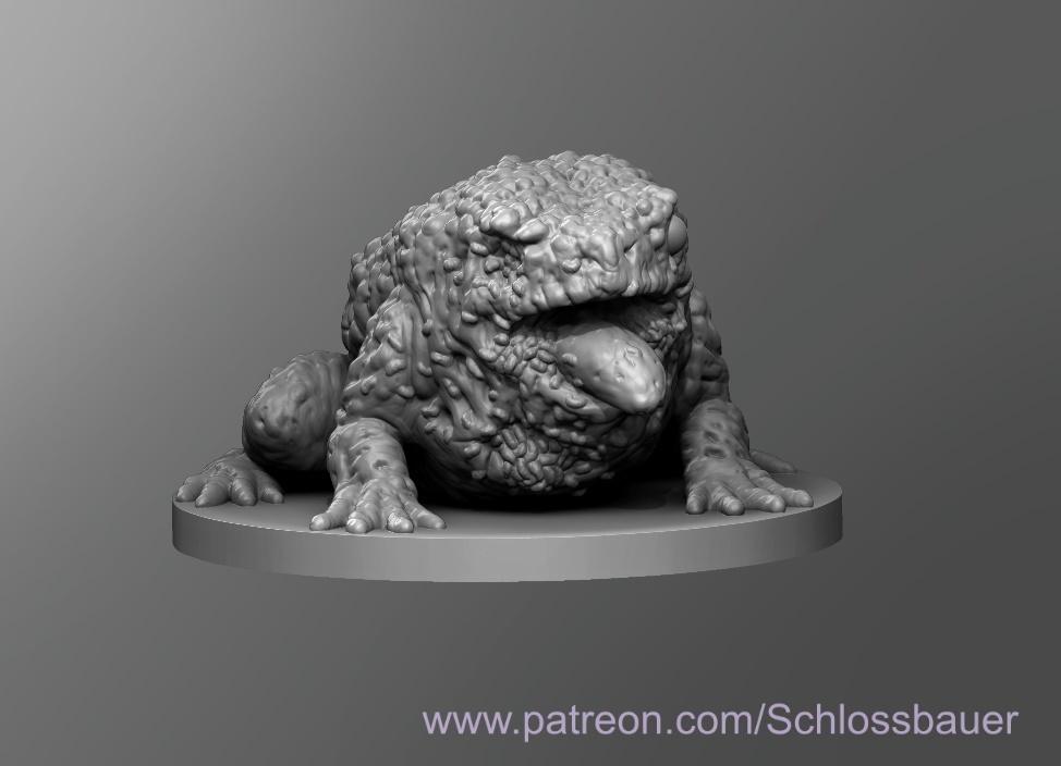 Zombie Giant Toad 3d model