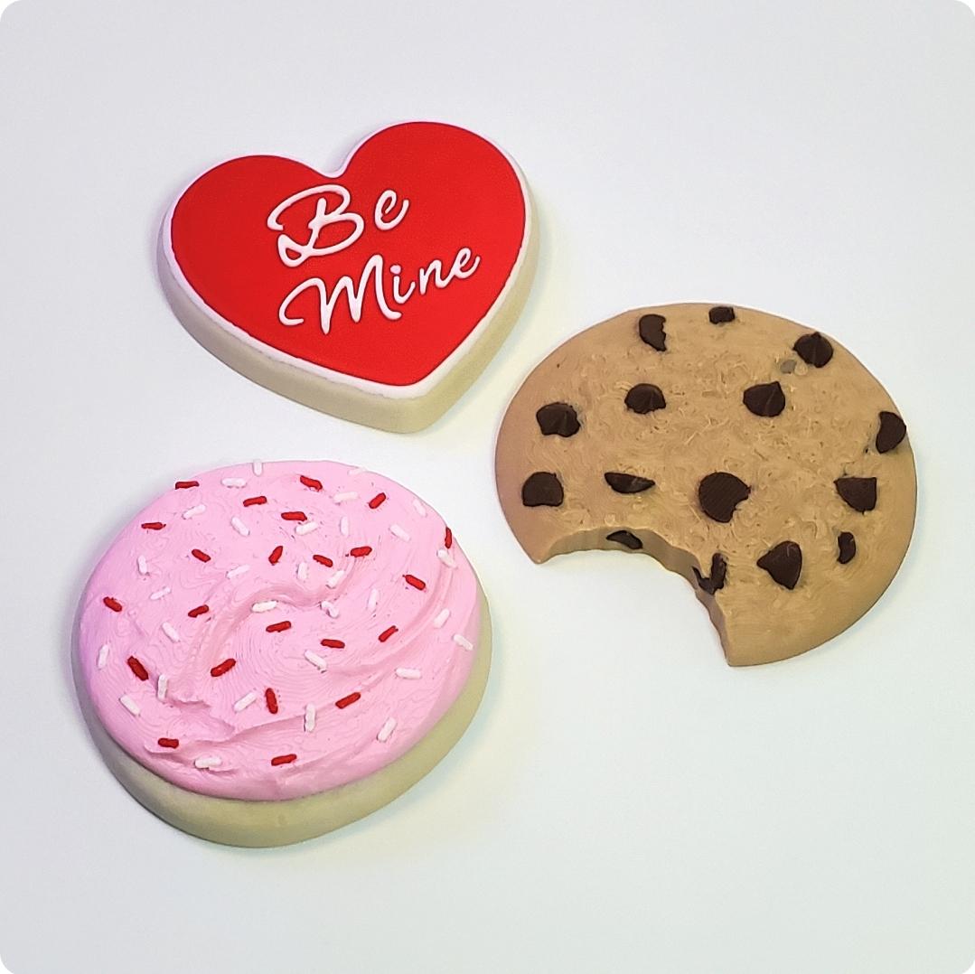 Sweet Treat Bakery Trio of Yummy Cookies :: Delicious Desserts! 3d model