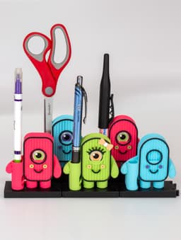 Cardboard Crew: Modular Desk Organizer 3d model