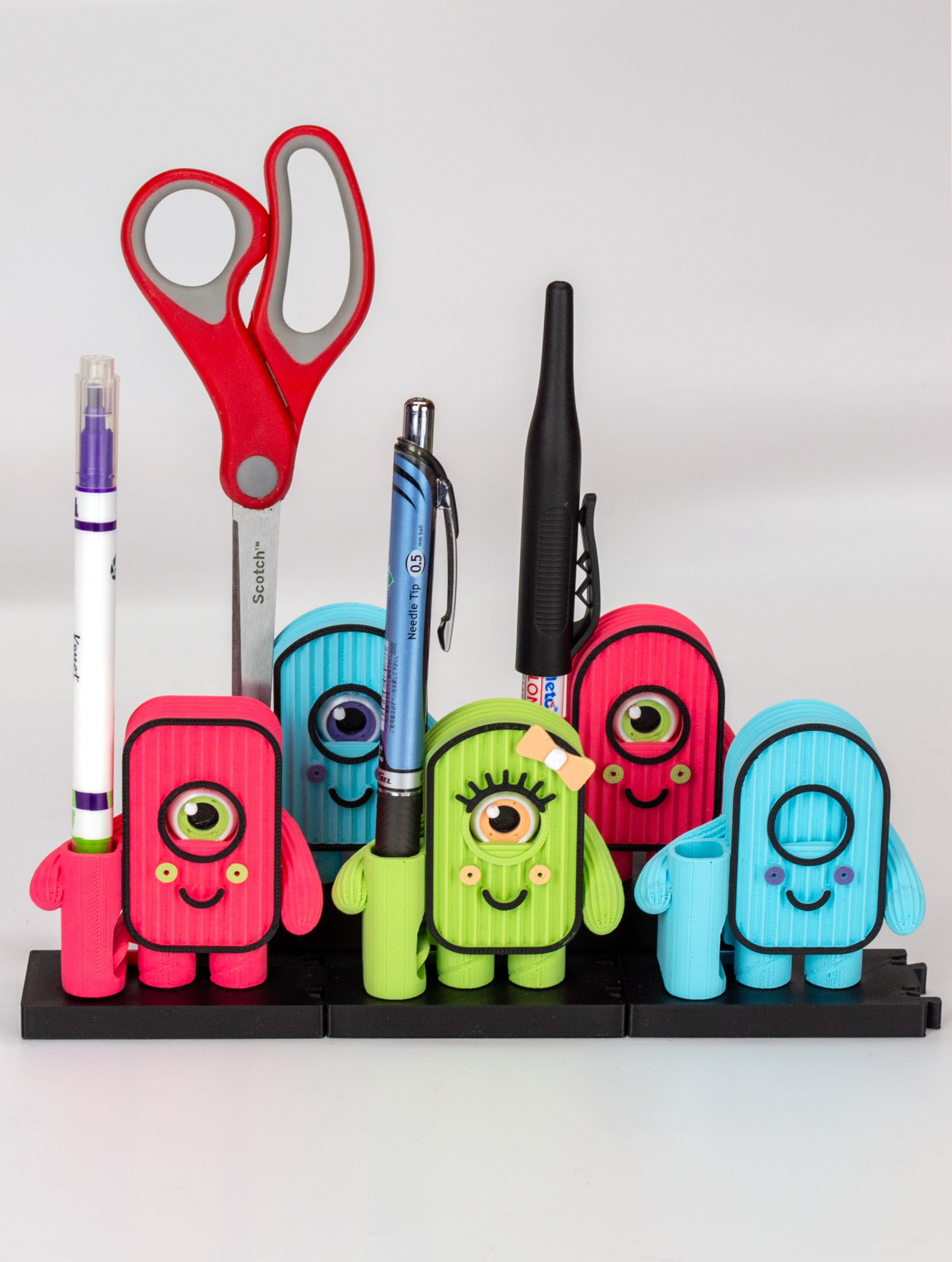 Cardboard Crew: Modular Desk Organizer 3d model