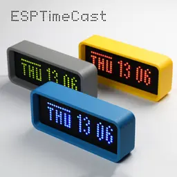 ESPTimeCast β WiFi Clock & Weather Display 3d model