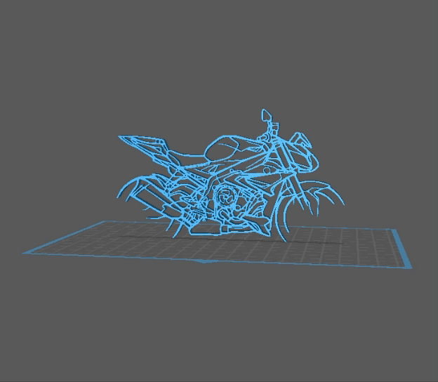 BMW - S1000 R Wall Art 3d model
