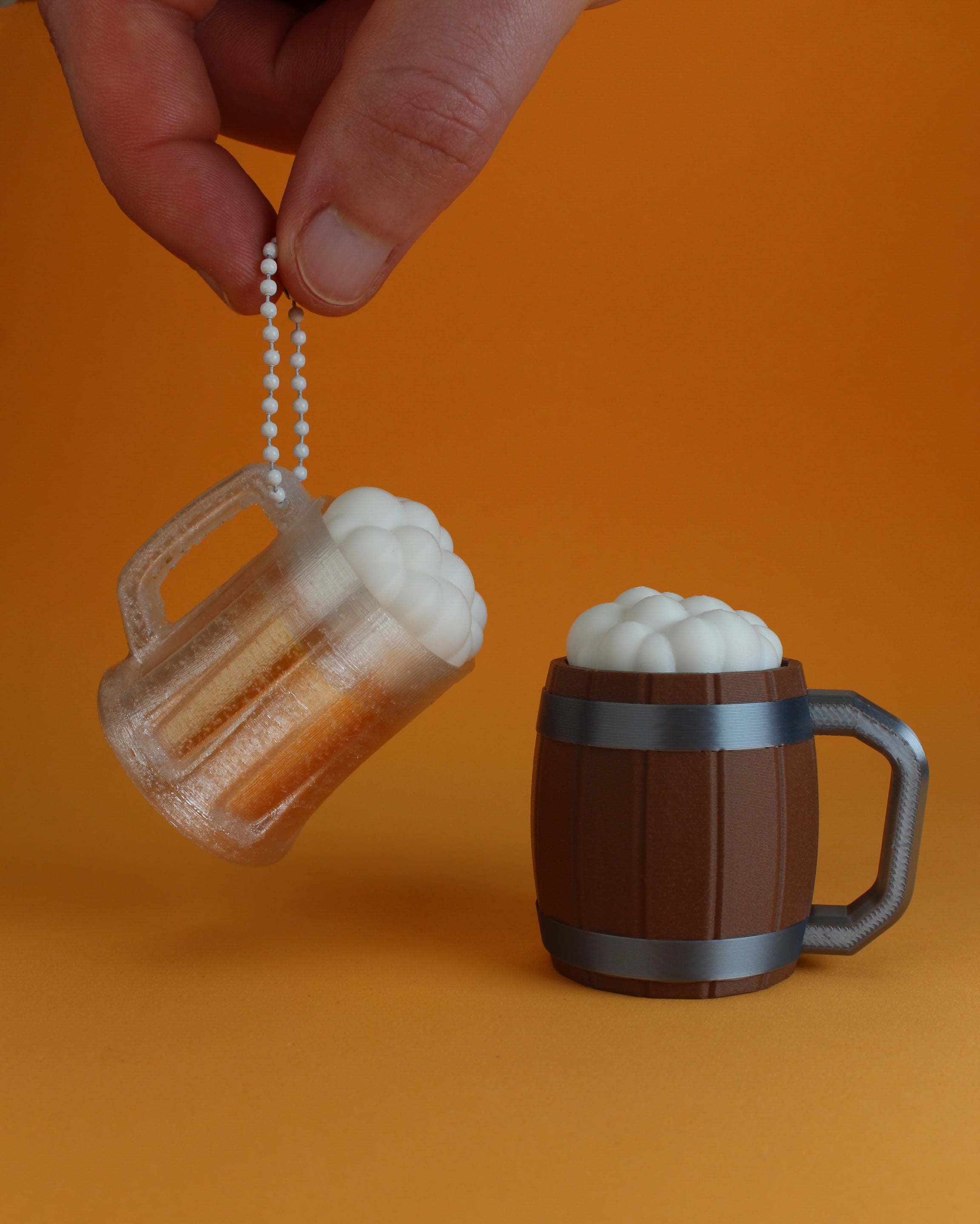 Beer Mug Fidget Clickers - keychain 3d model