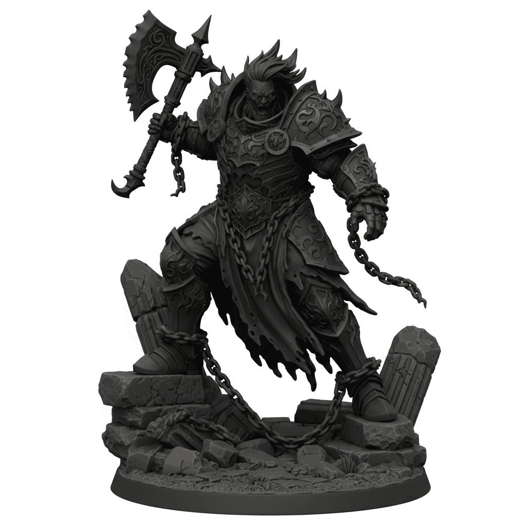 Ancient Titan Ruined Chains Detailed STL Model 3d model
