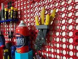 Multiboard Dual Flush Cutter, Needlenose Plier, Wire Stripper, and more Holder 3d model