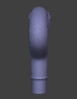Cobra Cane Handle 3d model