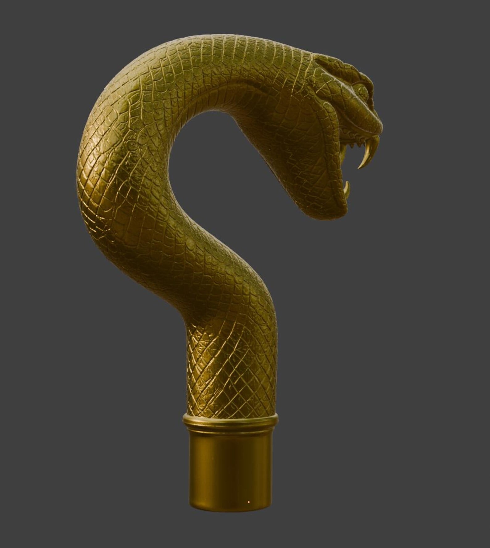 Cobra Cane Handle 3d model