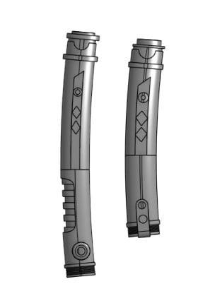 Ahsoka's Lightsabers from Ahsoka 3d model