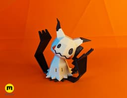 Mimikyu Low Poly Pokemon 3d model